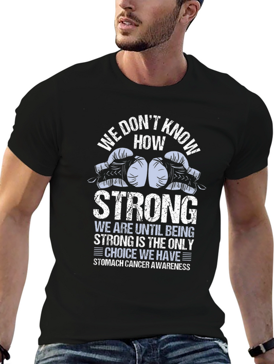 Stomach Cancer Awareness T-Shirt Boxing Gloves Design