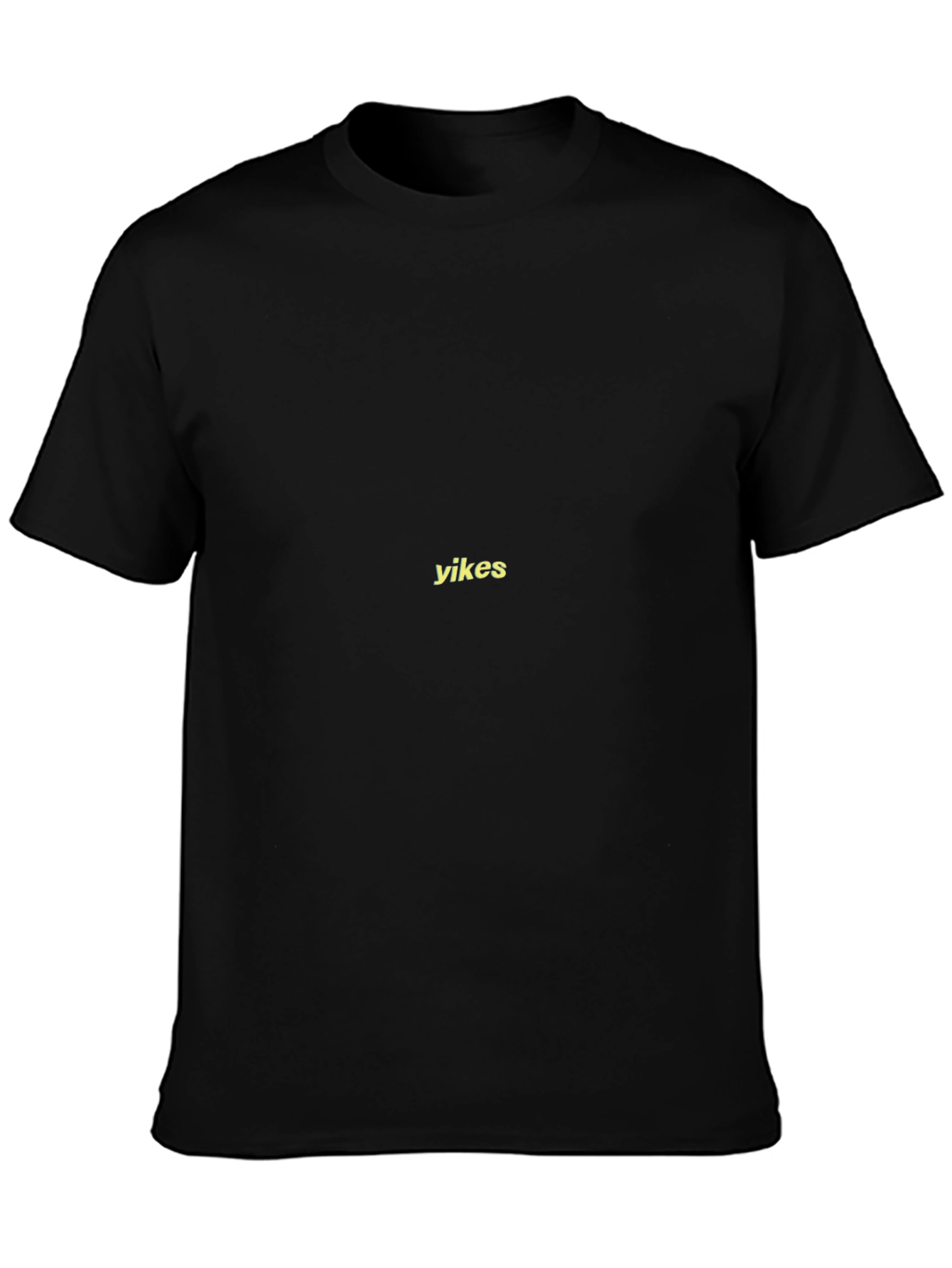 Yikes Black T-Shirt - Casual Cotton Tee