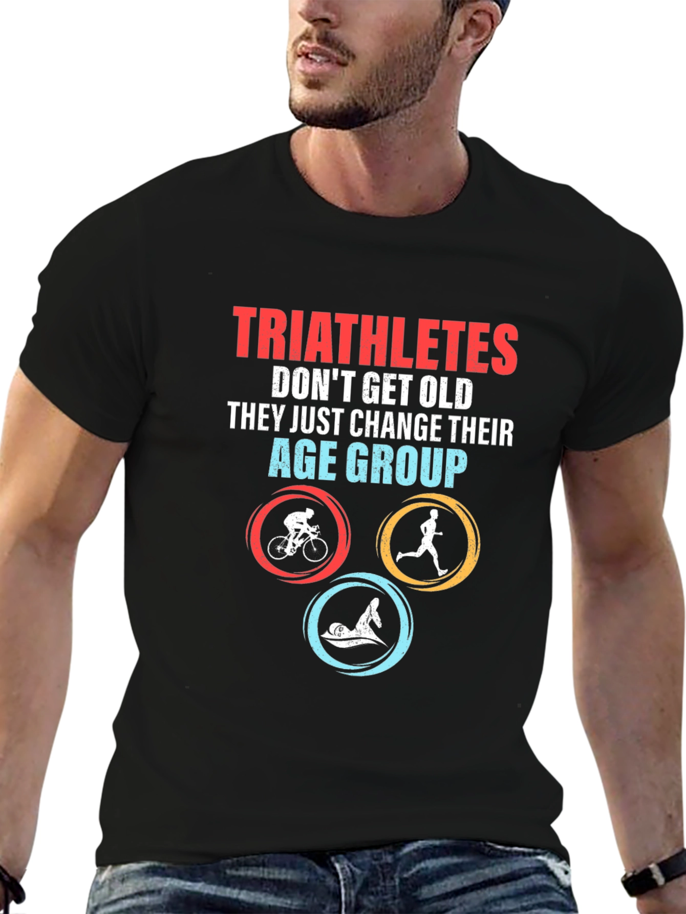 Triathlete Age Group Change Graphic Tee