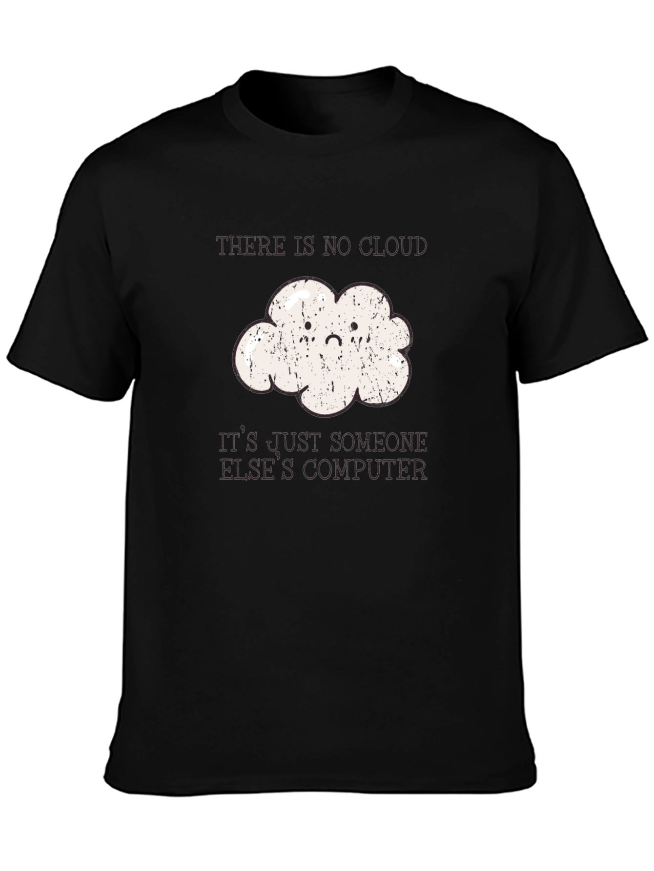 Funny Programmer Cloud T-Shirt - No Cloud Just Computer
