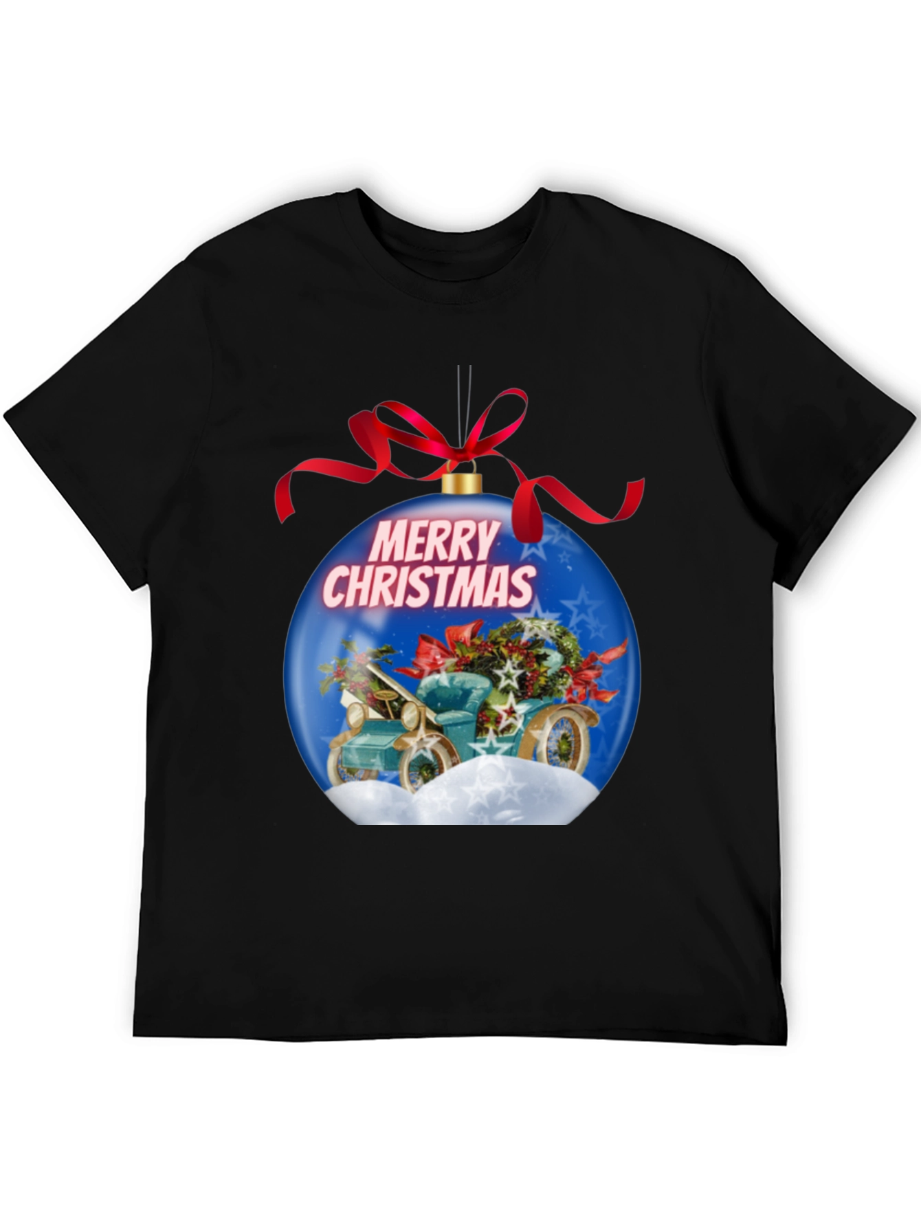Festive Christmas Car Ornament T-Shirt
