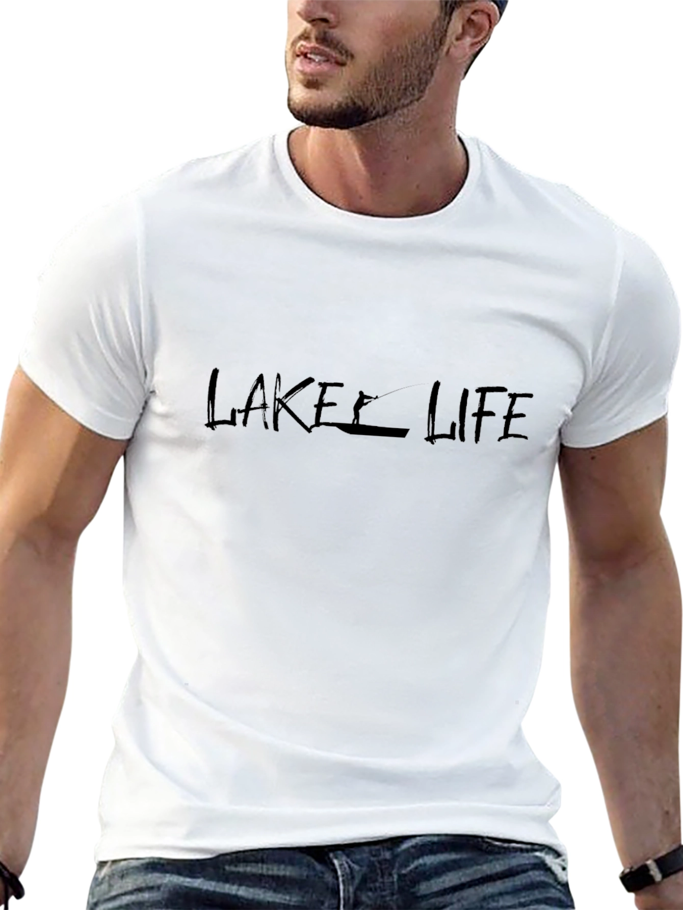 Lake Life Graphic Tee - Relaxed Fit Cotton T-Shirt