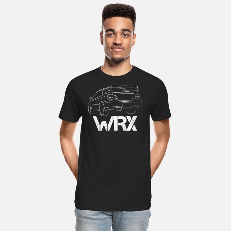 WRX white impreza sti jdm car lover outline drift