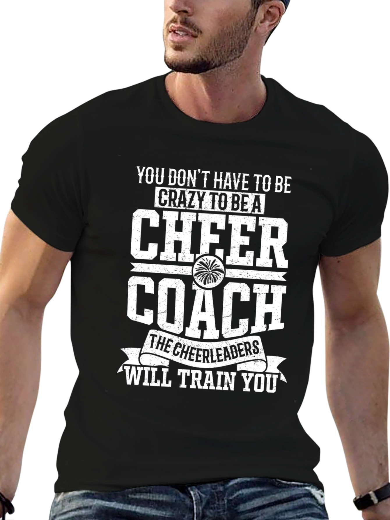 Cheer Coach Novelty Graphic Tee