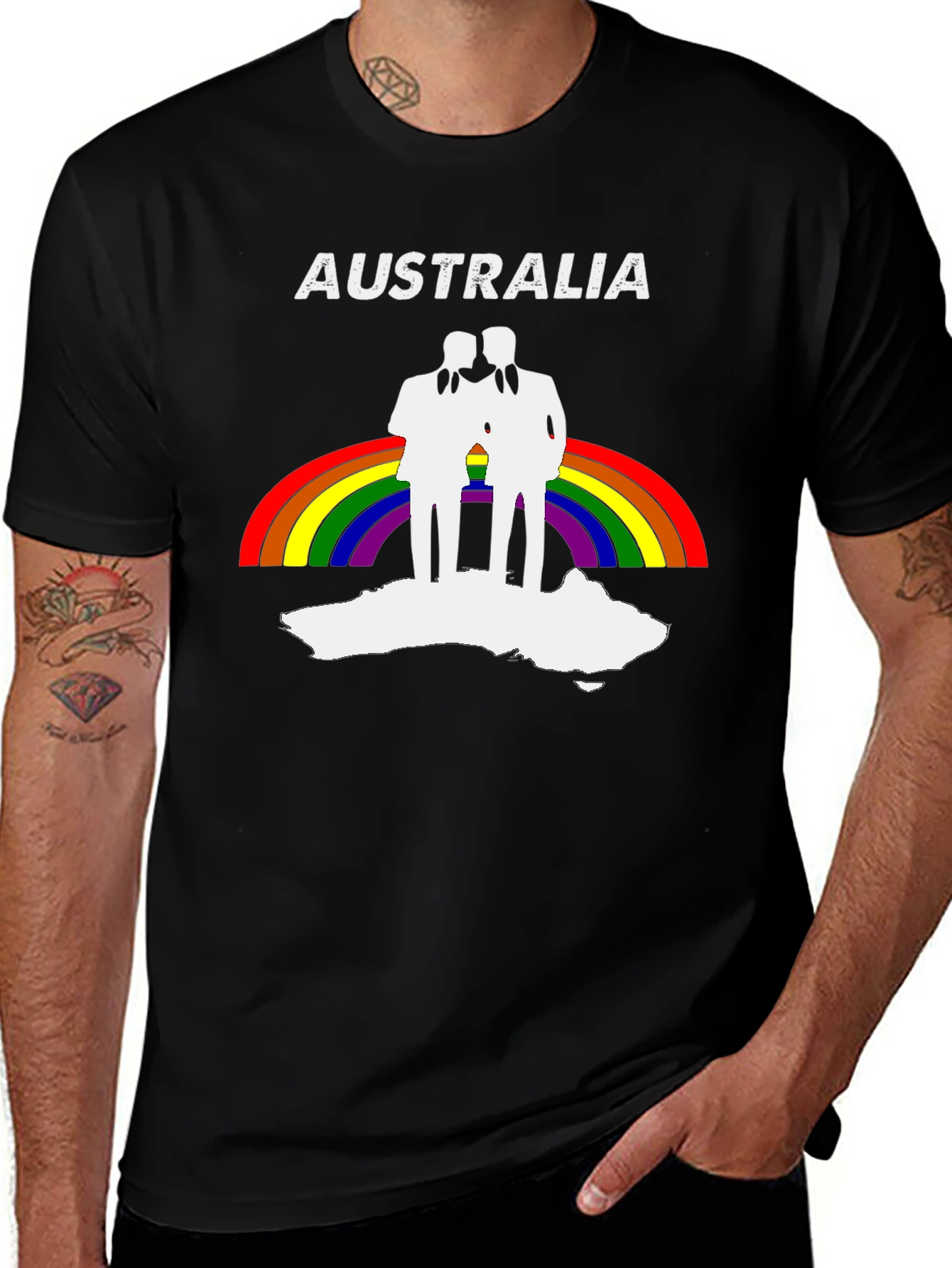 Australia Rainbow LGBTQ+ Pride T-Shirt