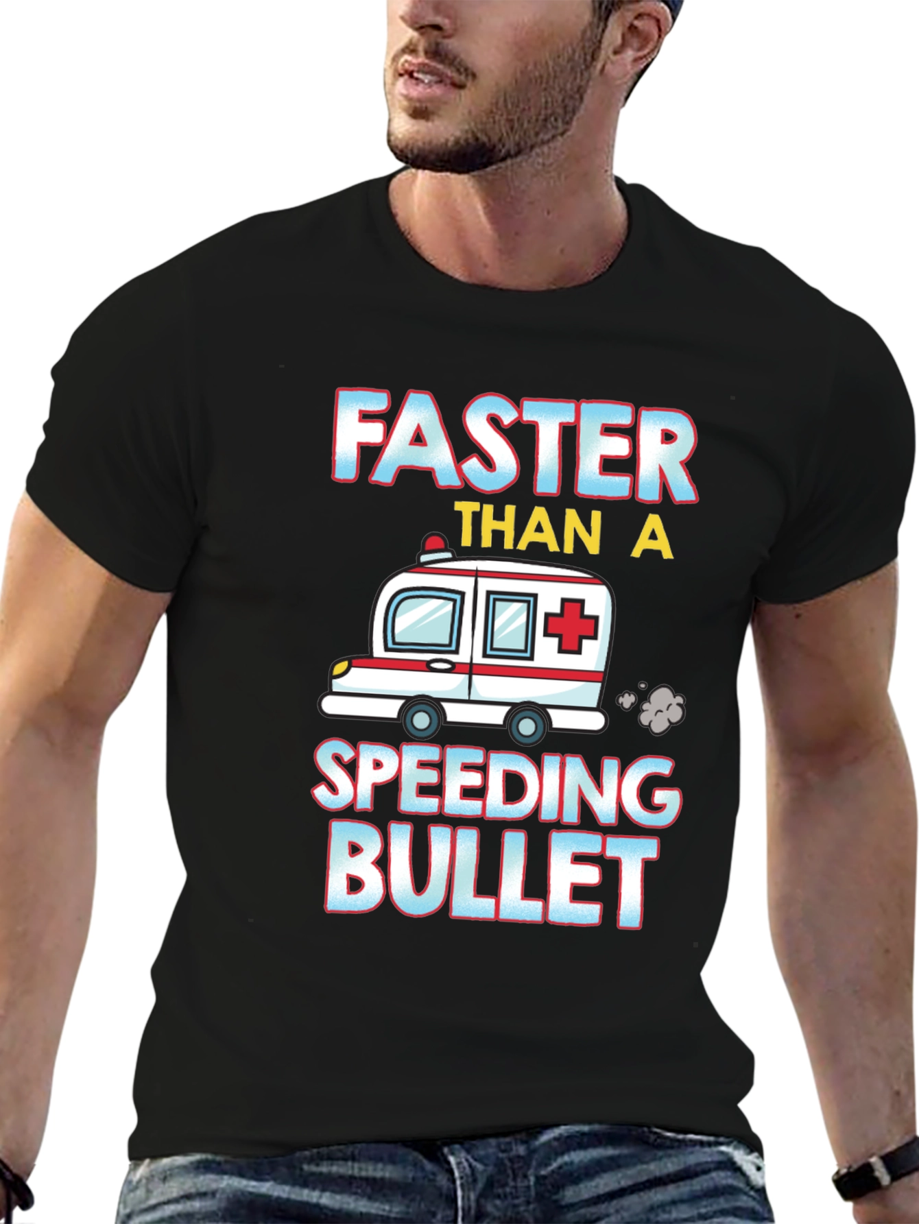 Faster Than A Speeding Bullet Ambulance T-Shirt