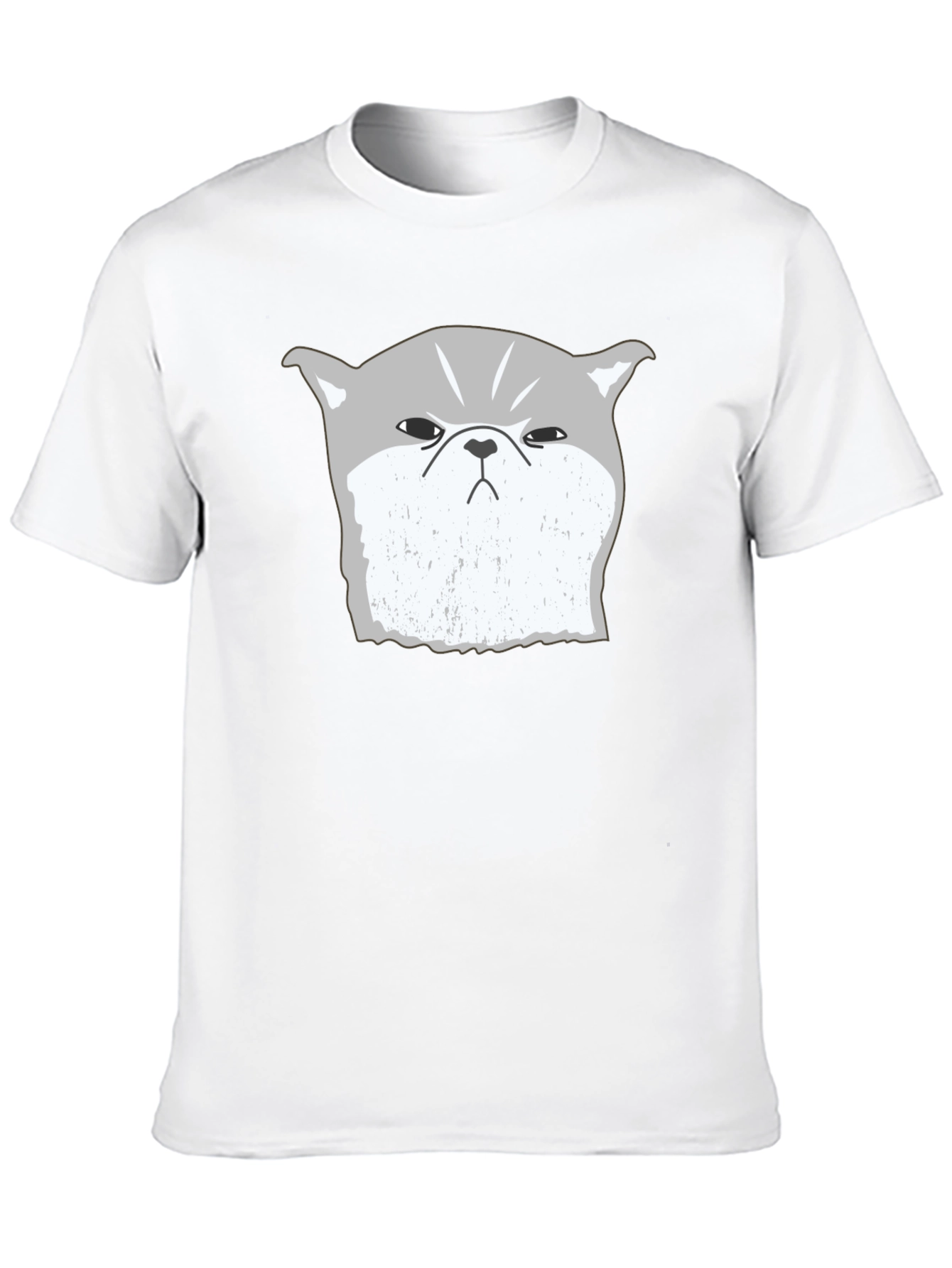 Grumpy Cat Graphic Tee - Black Cotton Blend T-Shirt