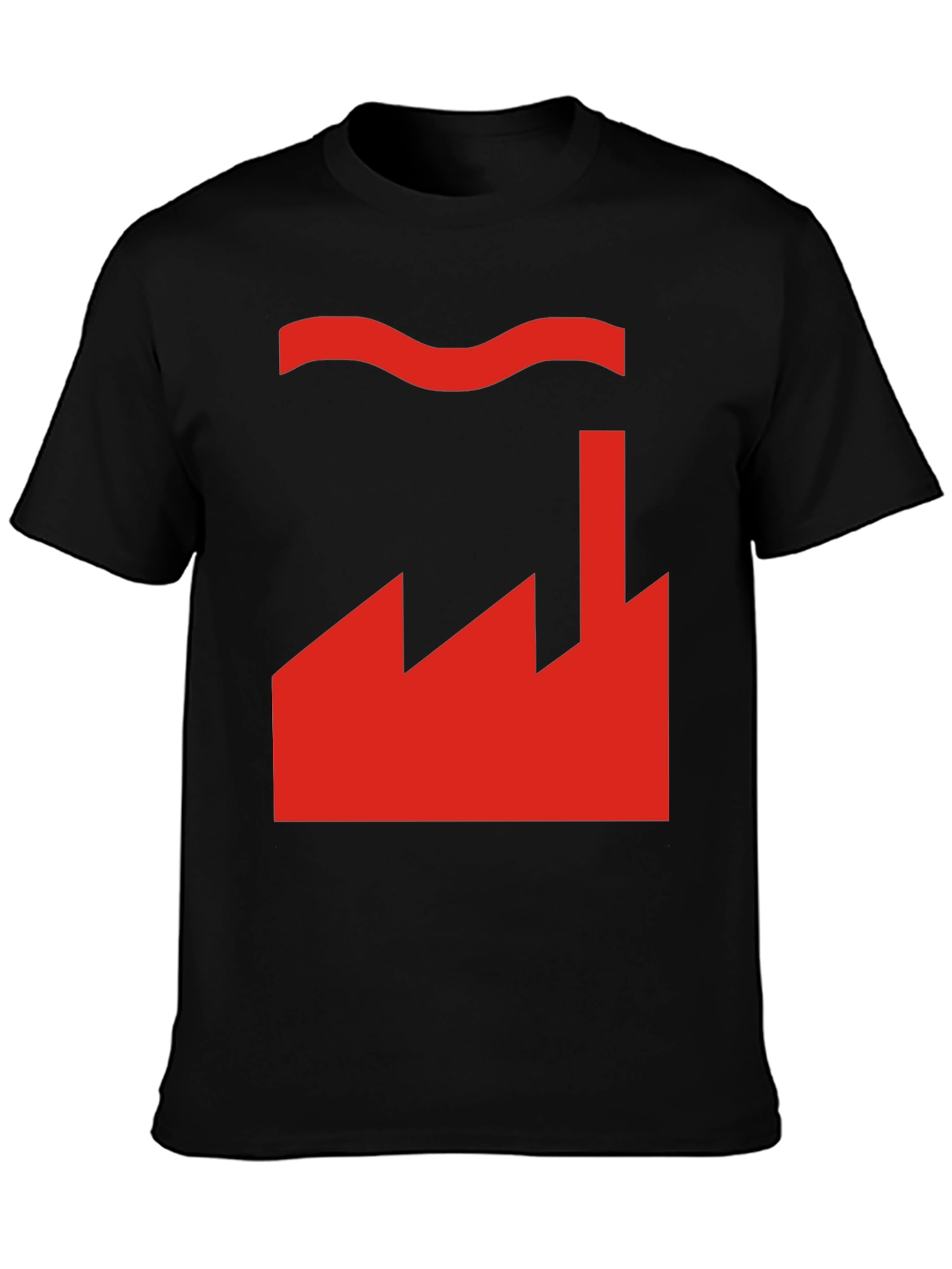 Factory Design Graphic T-Shirt - Black