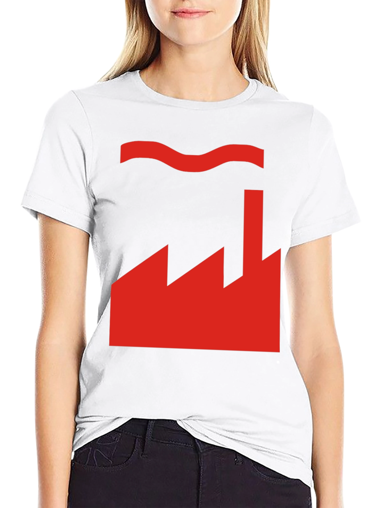 Factory Design Graphic T-Shirt - Black