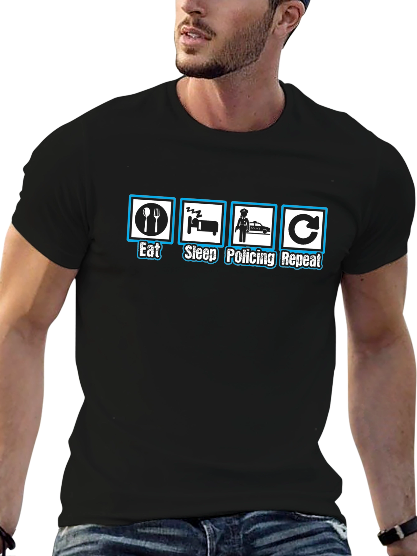 Eat Sleep Policing Repeat T-Shirt