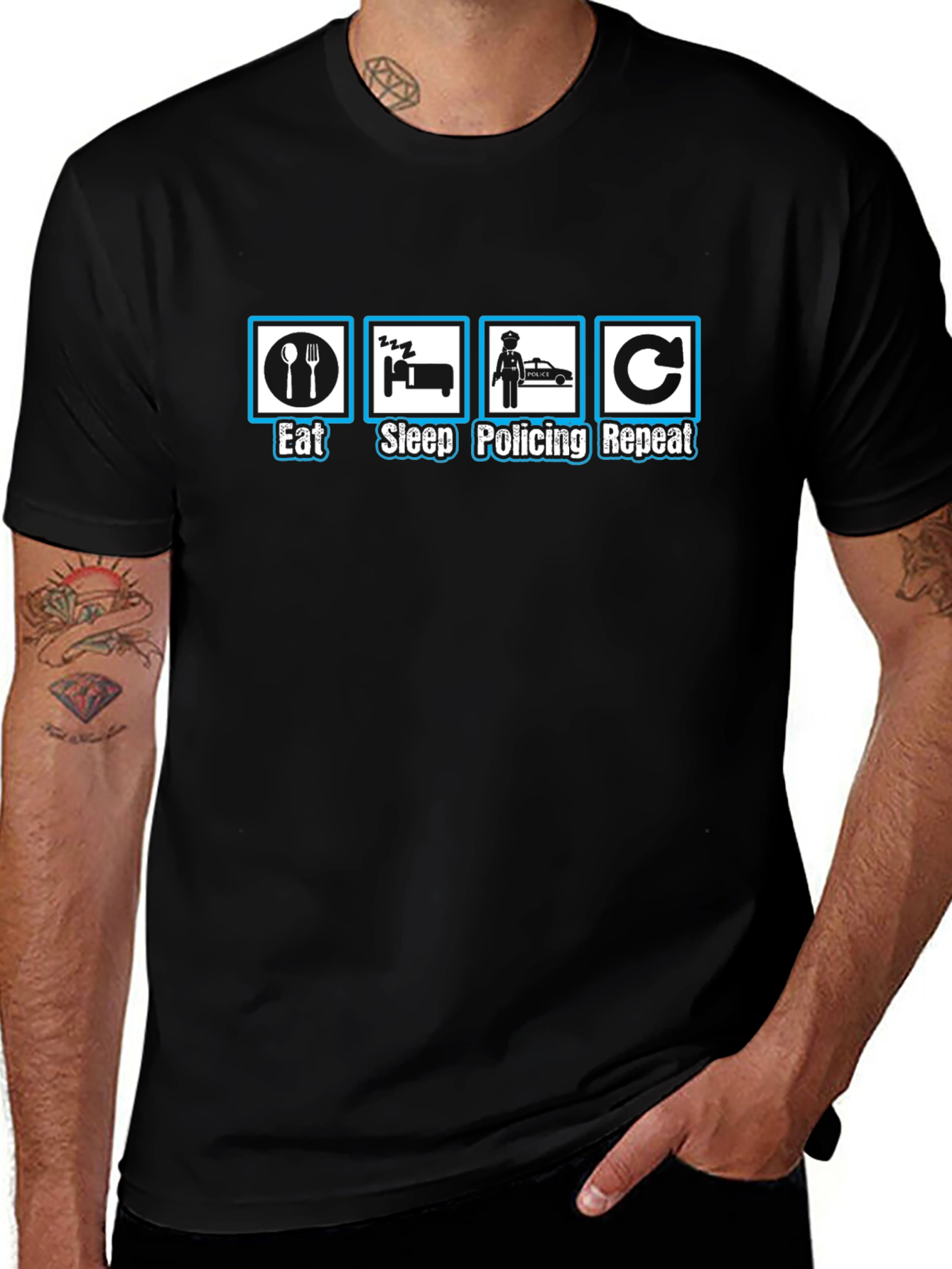 Eat Sleep Policing Repeat T-Shirt
