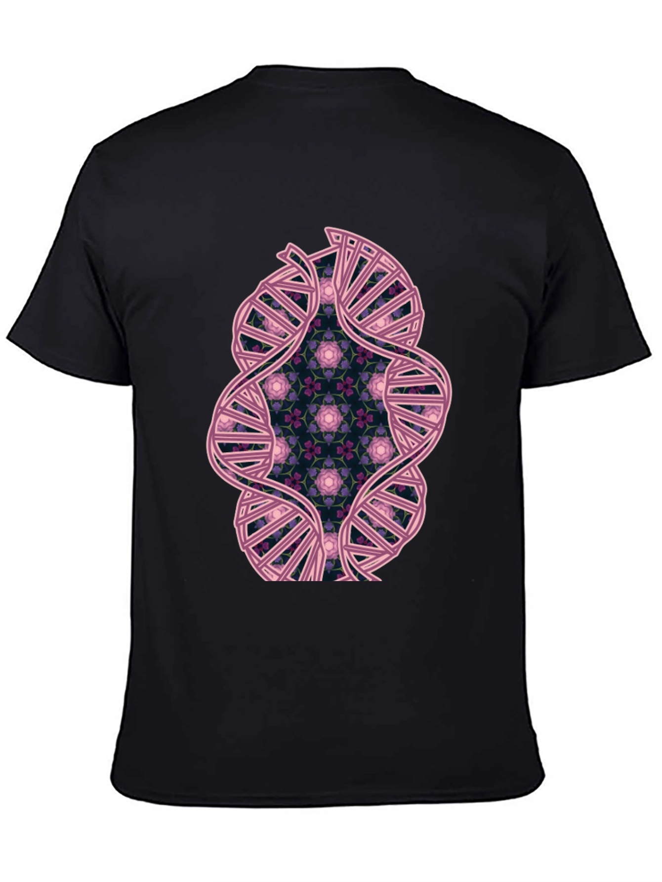 DNA Floral Graphic Tee - Stylish Science Shirt