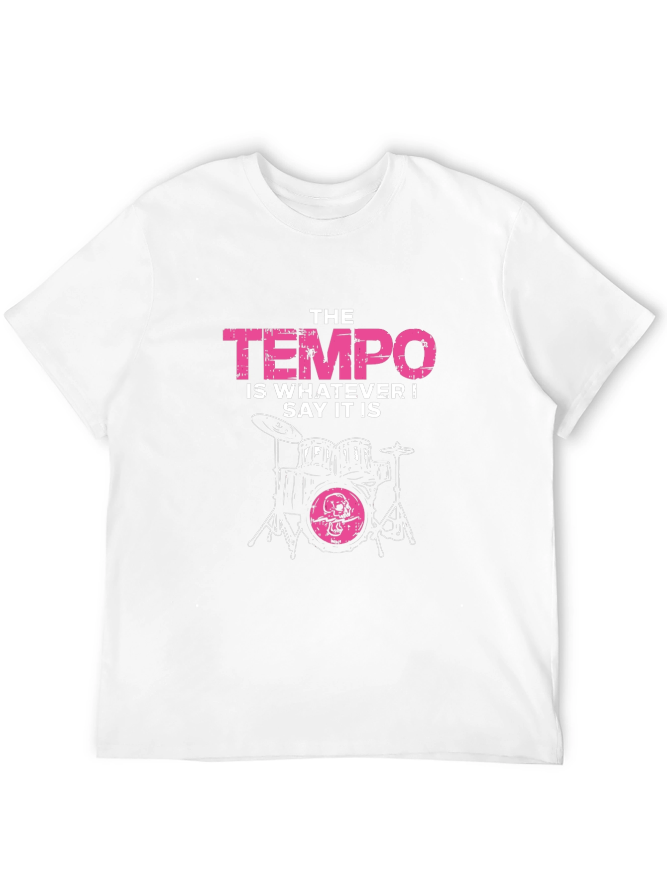 The Tempo T-Shirt - Drummer Funny Quote Tee