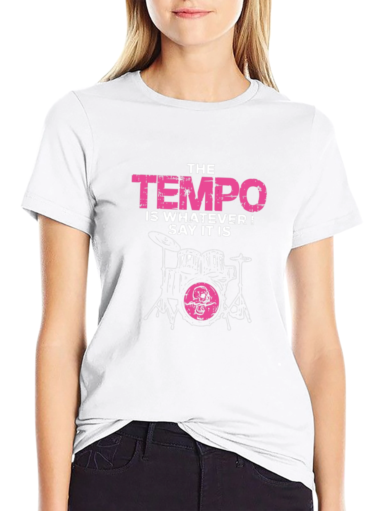 The Tempo T-Shirt - Drummer Funny Quote Tee