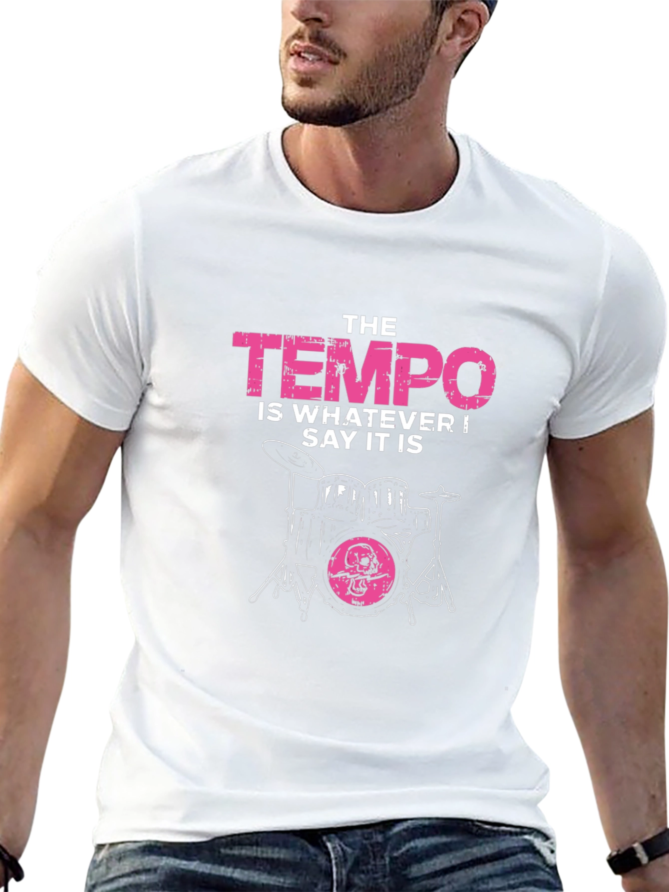 The Tempo T-Shirt - Drummer Funny Quote Tee