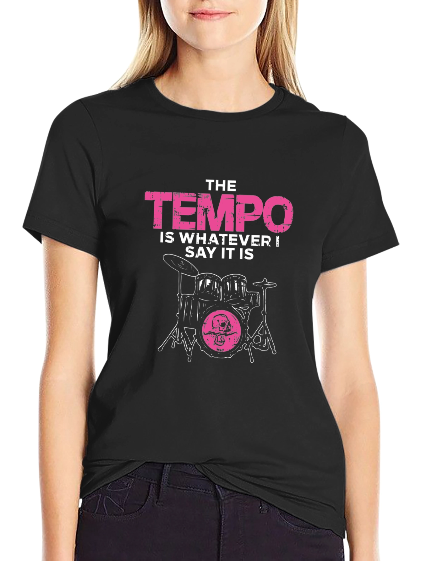 The Tempo T-Shirt - Drummer Funny Quote Tee