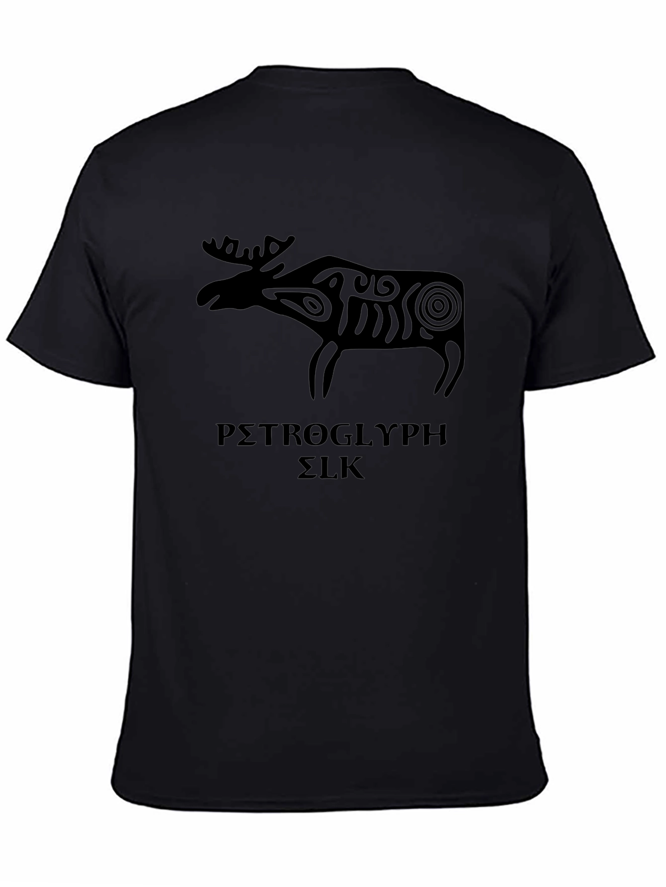 Petroglyph Elk Graphic Tee - Black