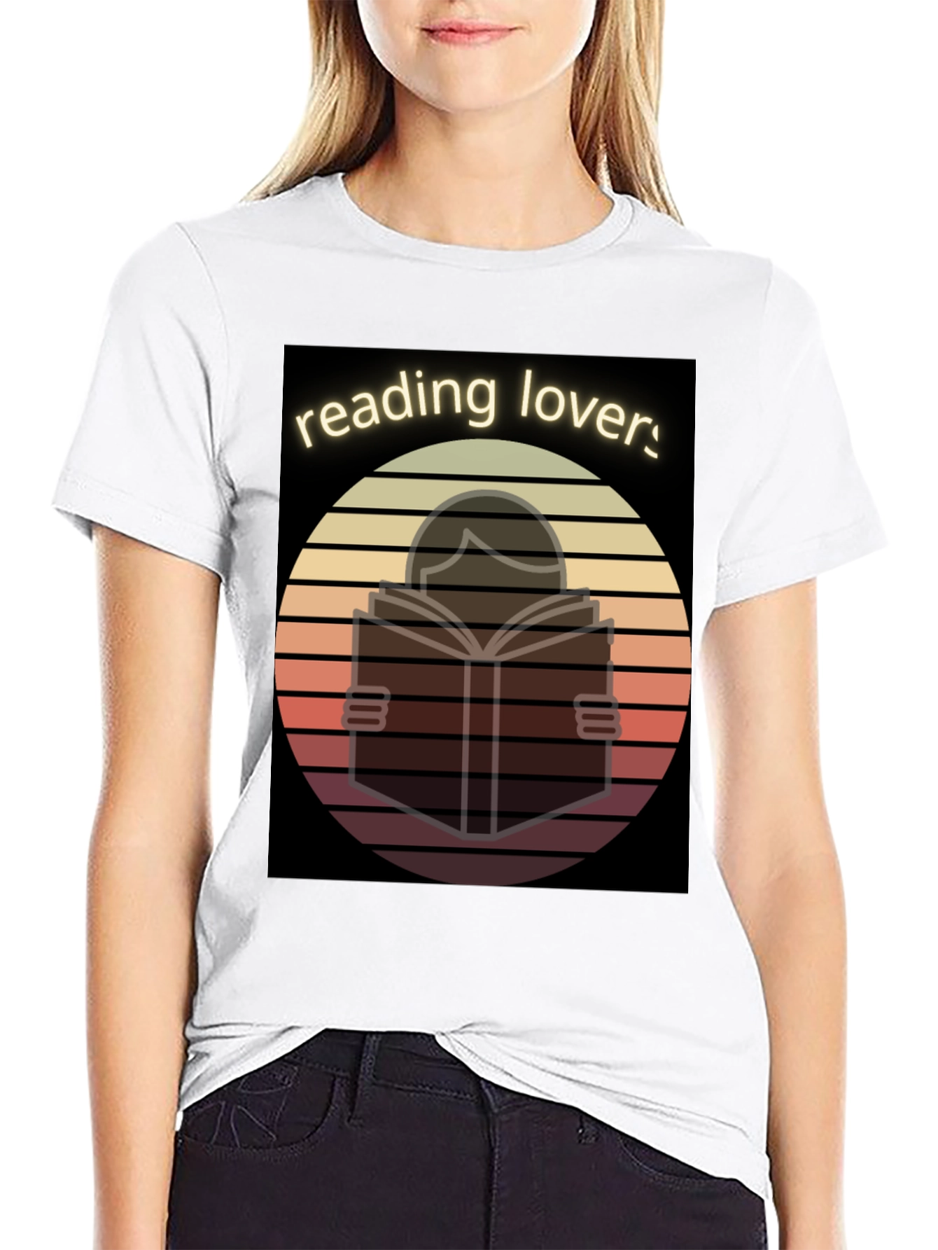 Reading Lovers T-Shirt - Bookworm Design