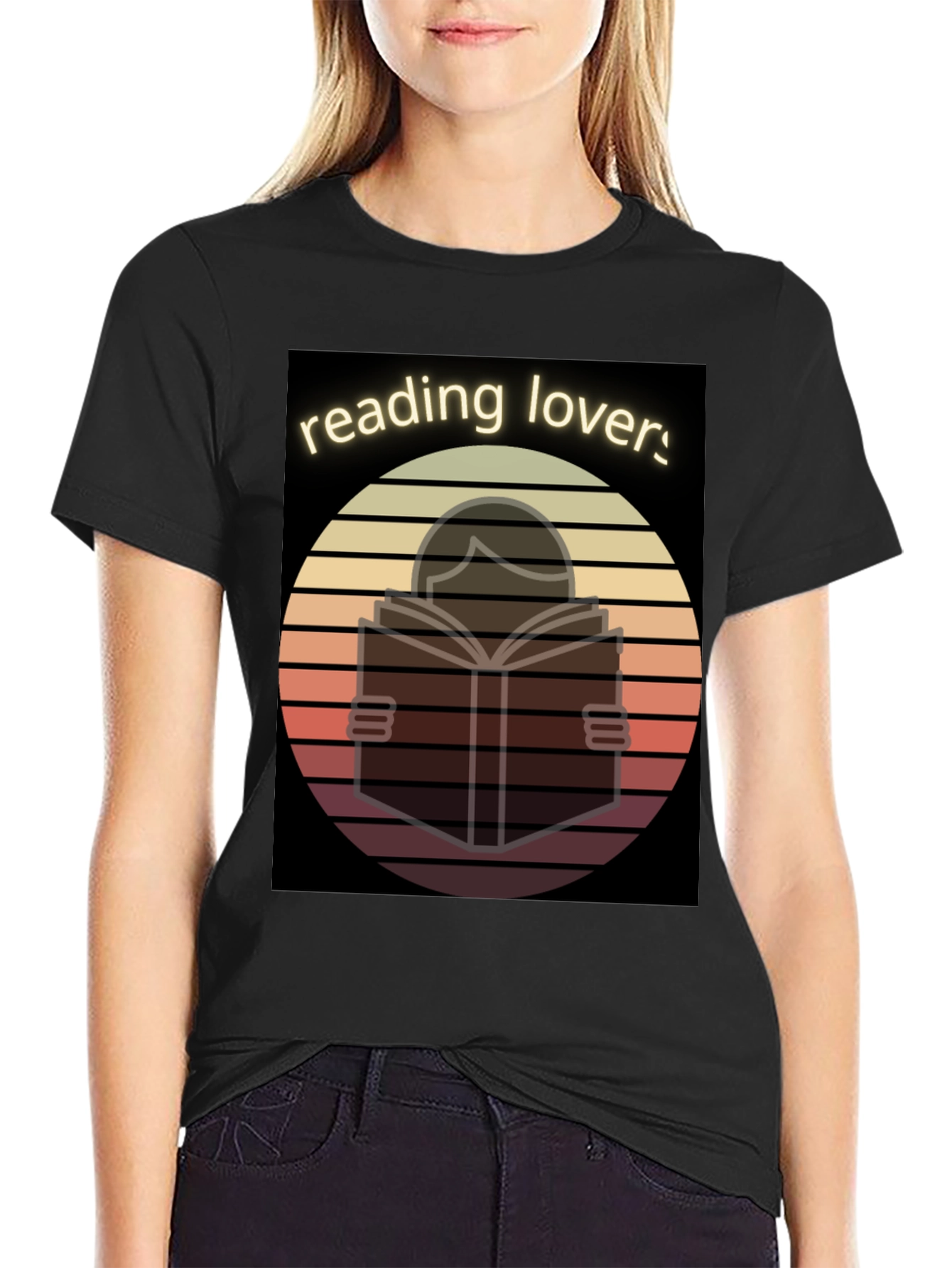 Reading Lovers T-Shirt - Bookworm Design