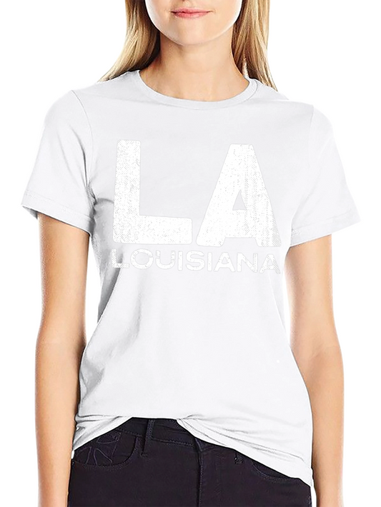 Louisiana LA State Pride T-Shirt - Black