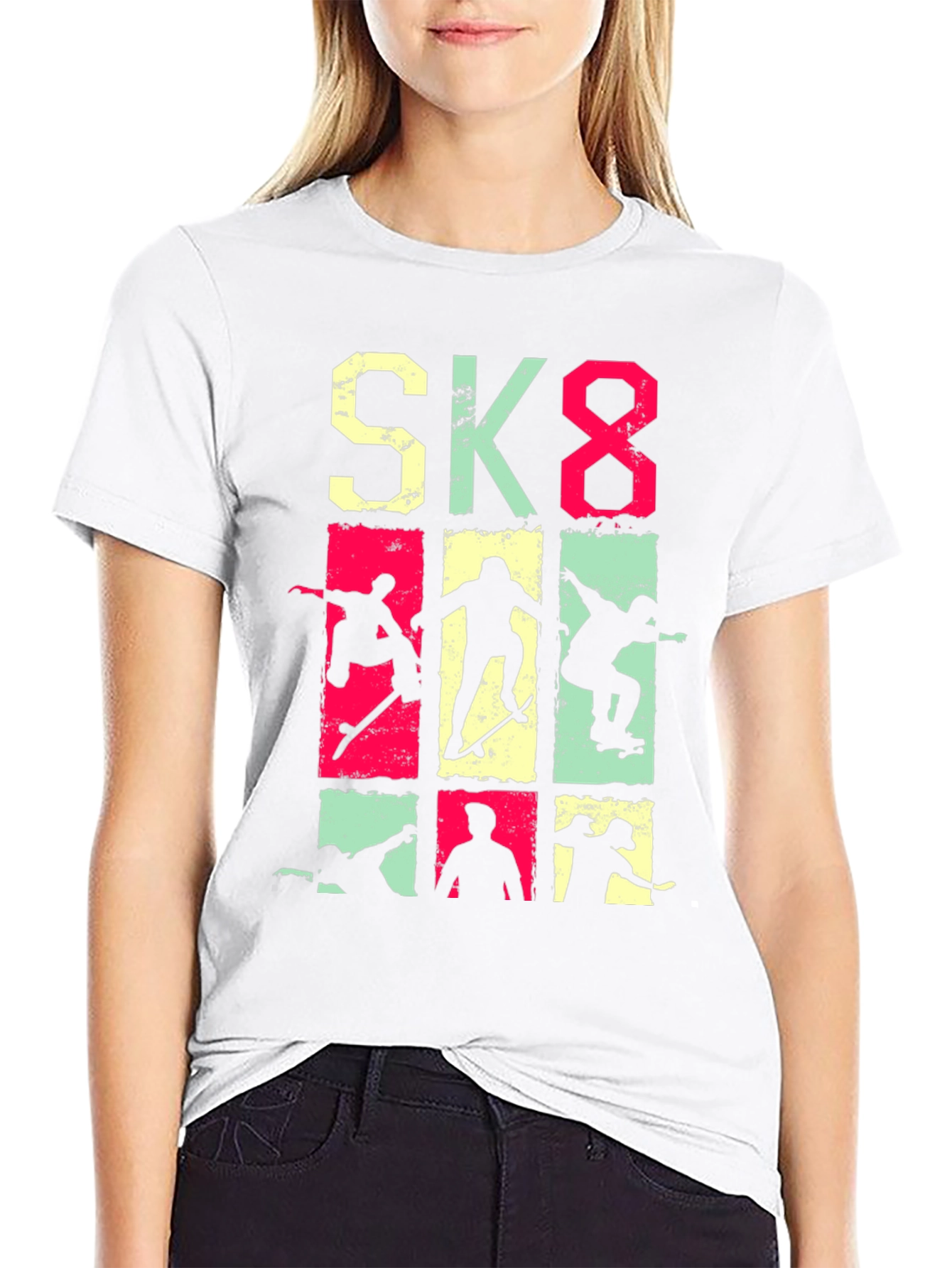 Skateboarding Graphic Tee - SK8 Style