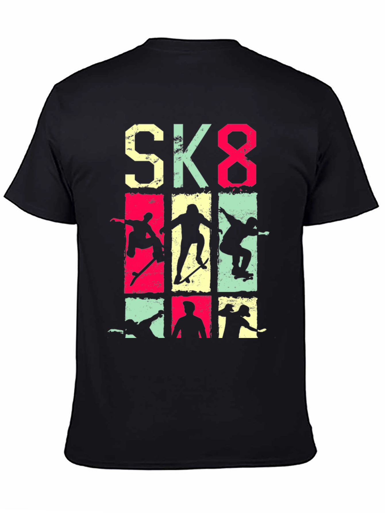 Skateboarding Graphic Tee - SK8 Style