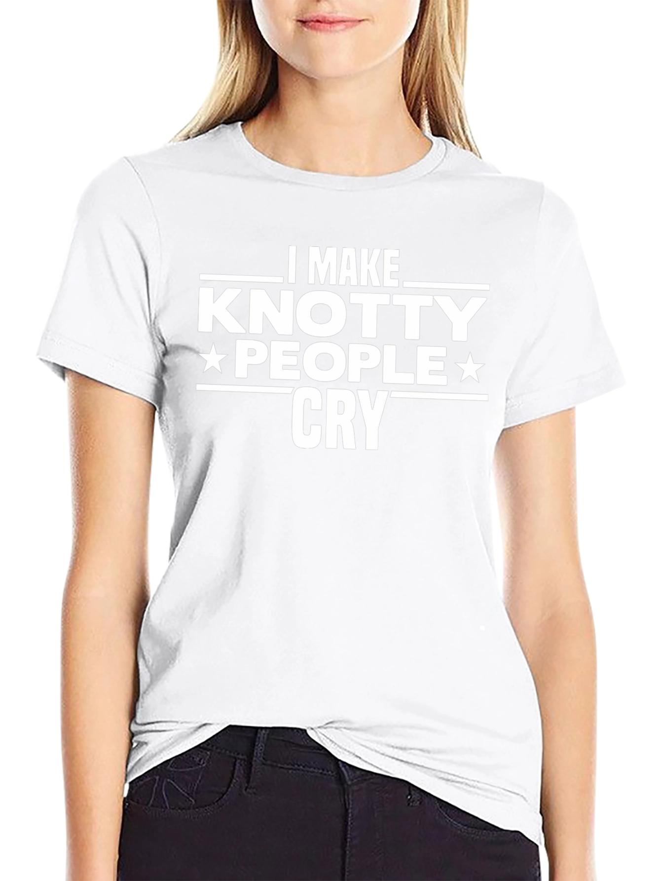 Knotty People Cry T-Shirt - Funny Novelty Tee