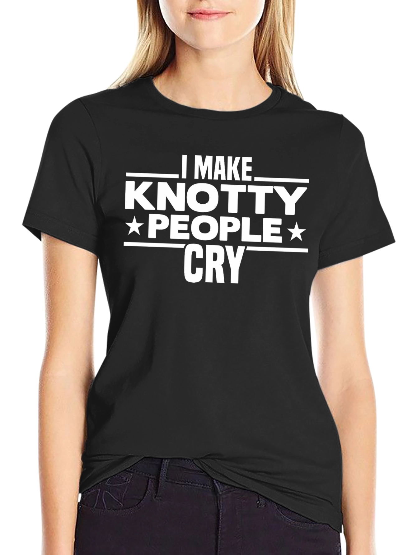Knotty People Cry T-Shirt - Funny Novelty Tee