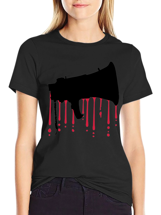 Bloody Axe Graphic Tee - Horror Black T-Shirt