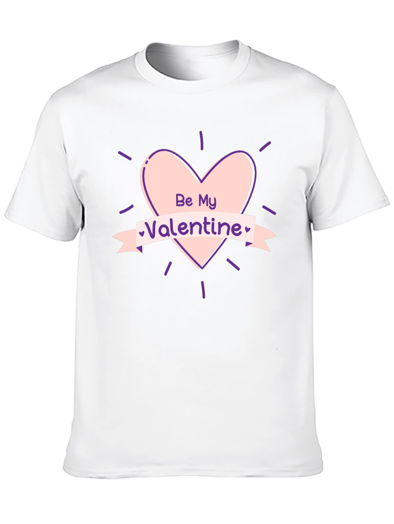 Be My Valentine Graphic Tee - Black Cotton T-Shirt