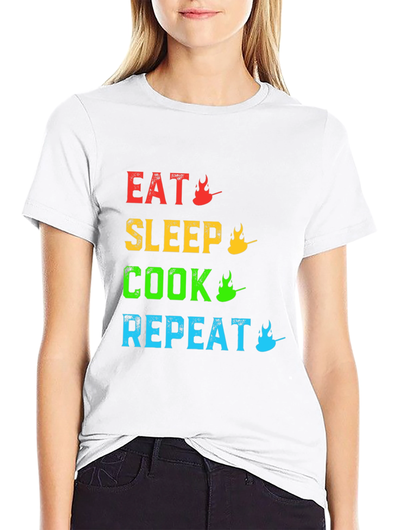 Eat Sleep Cook Repeat - Chef Life T-Shirt