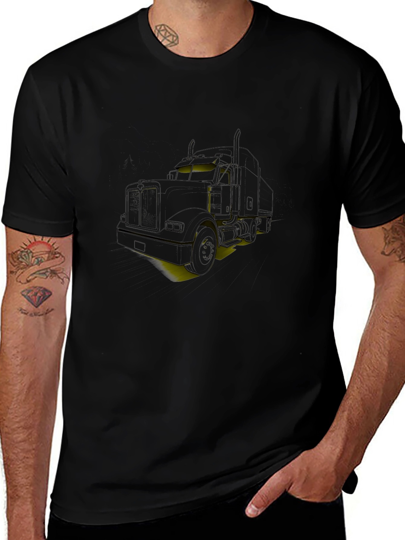 Truck Graphic Tee - Black