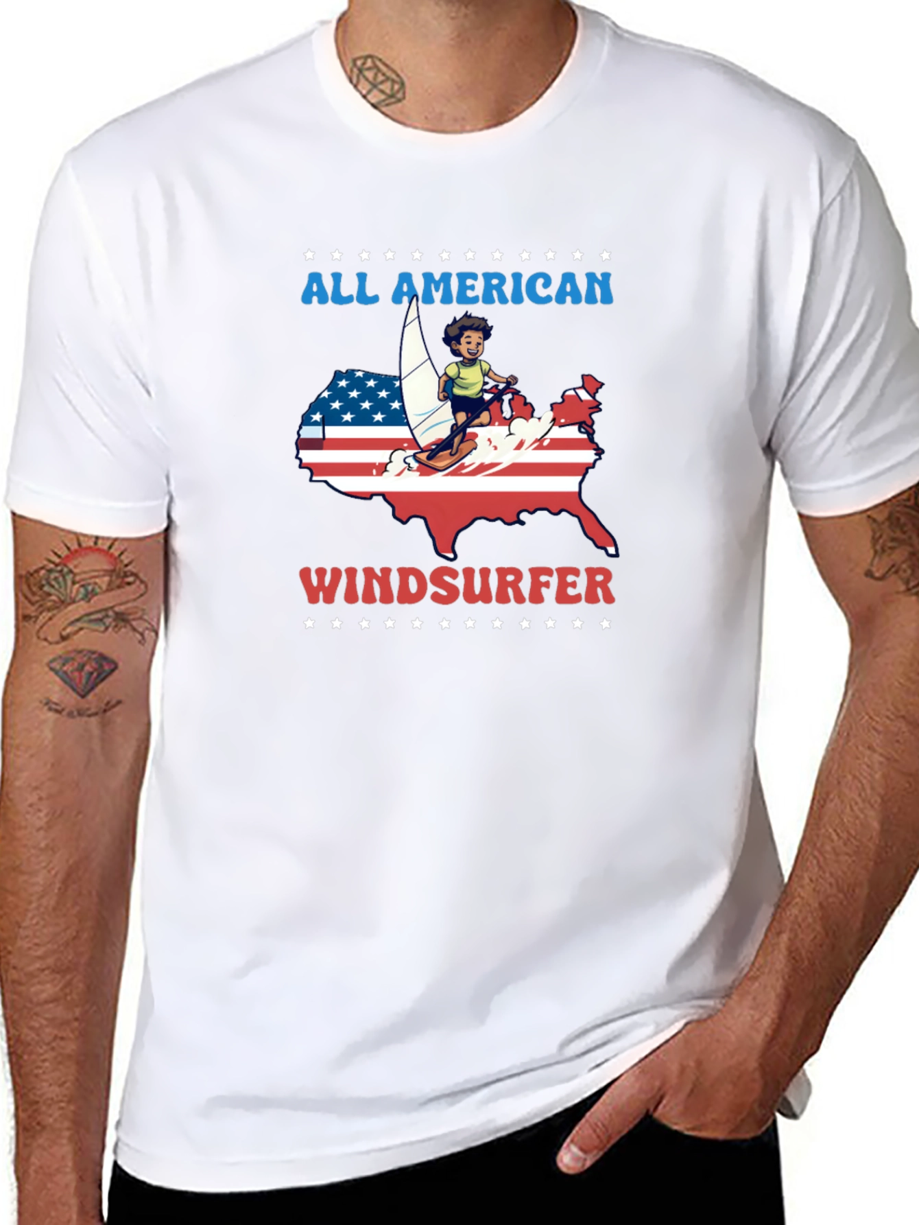 All American Windsurfer T-Shirt