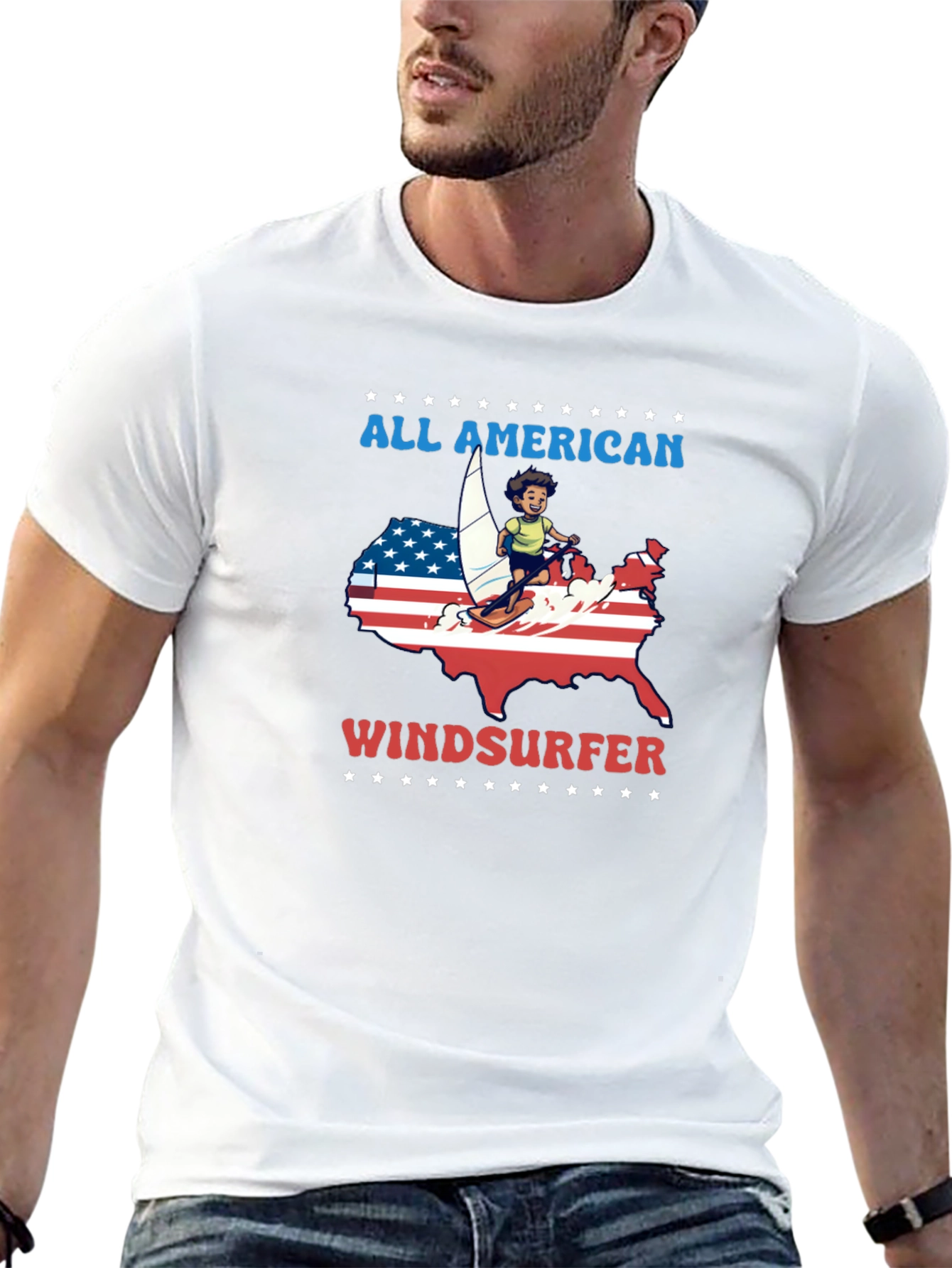 All American Windsurfer T-Shirt