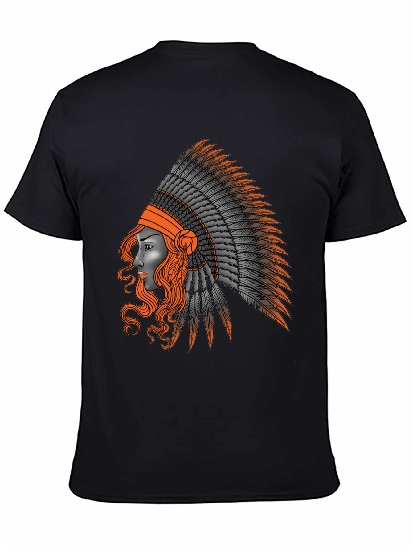 Native American Headdress Graphic T-Shirt