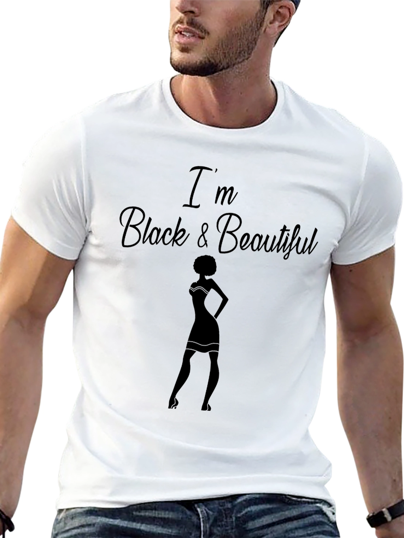 Im Black and Beautiful Graphic T-Shirt