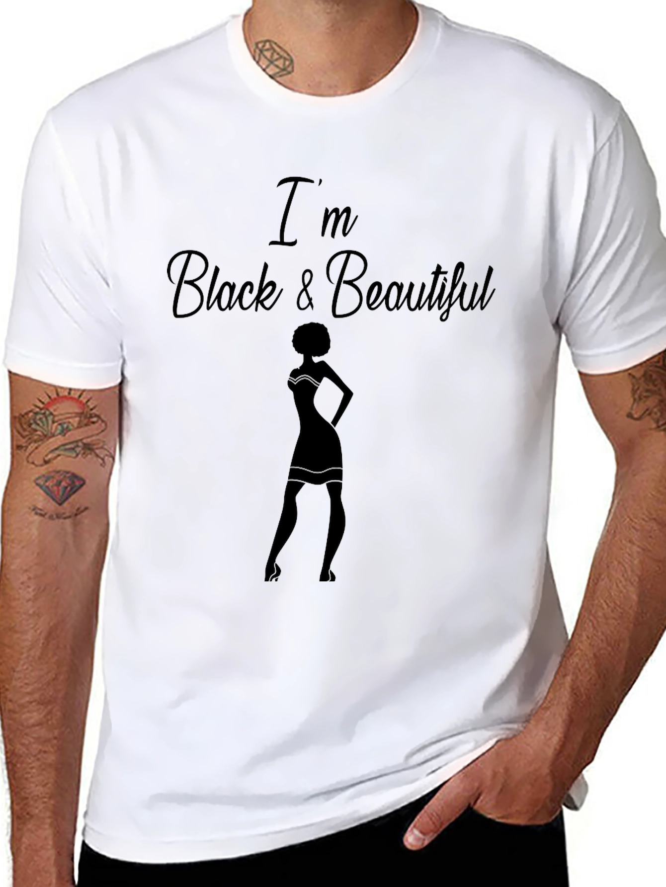 Im Black and Beautiful Graphic T-Shirt