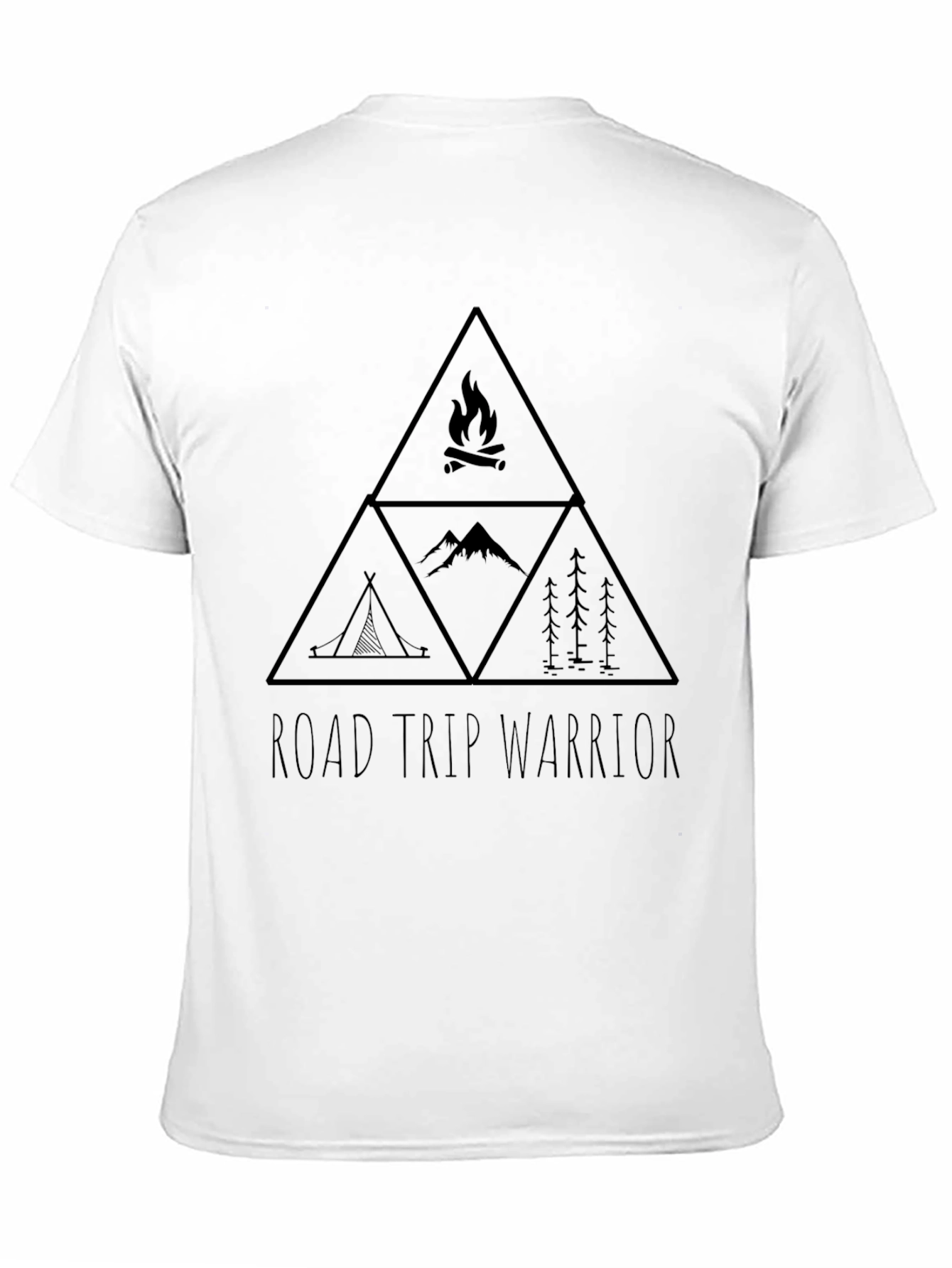 Road Trip Warrior Graphic Tee - Black