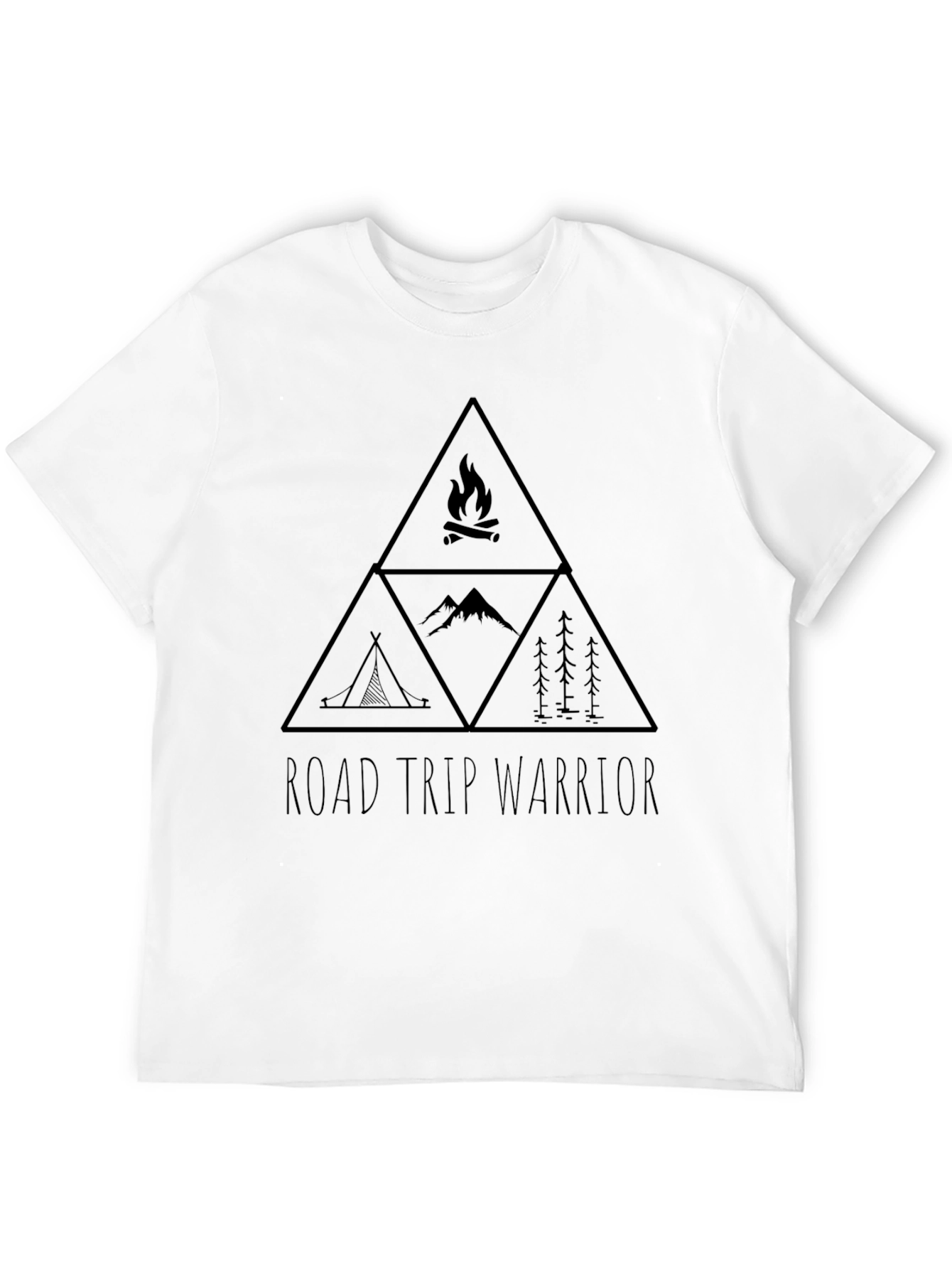 Road Trip Warrior Graphic Tee - Black