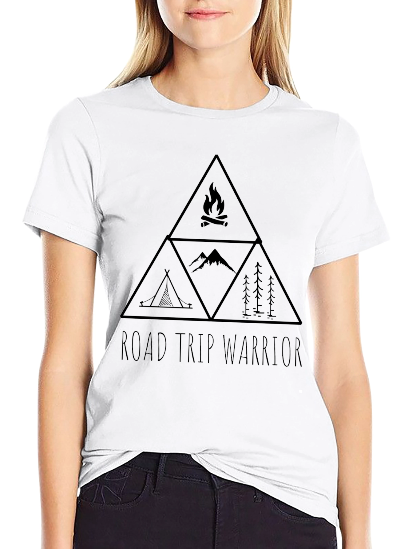 Road Trip Warrior Graphic Tee - Black