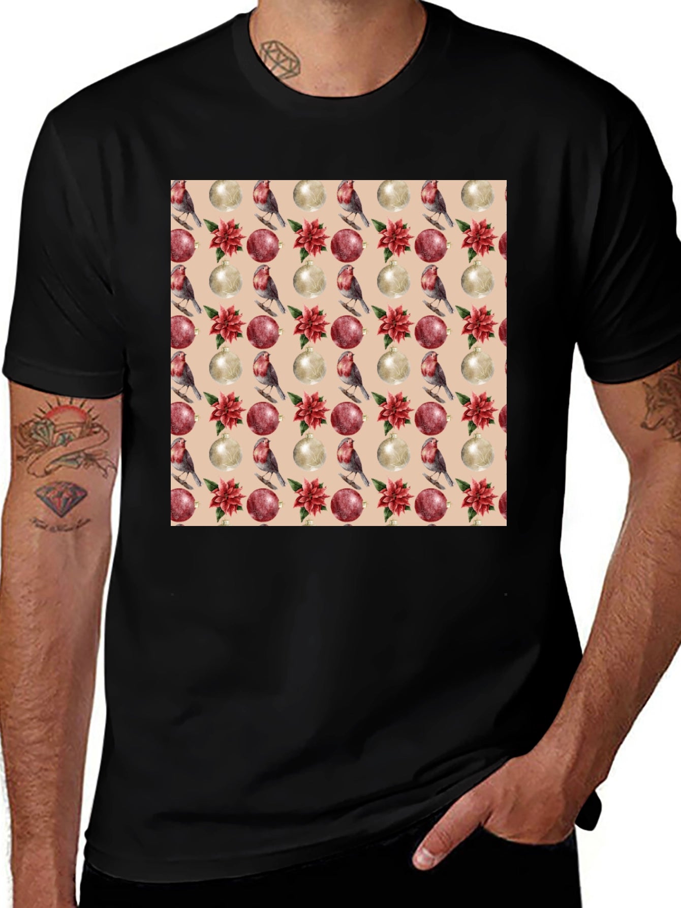 Festive Holiday Pattern T-Shirt