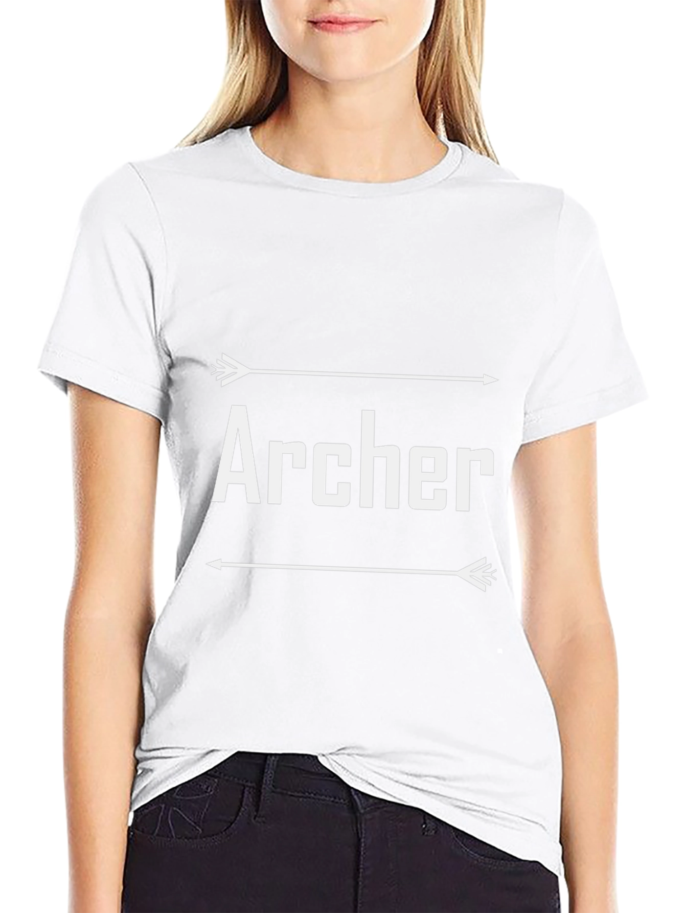 Archer Graphic Tee - Black Cotton T-Shirt