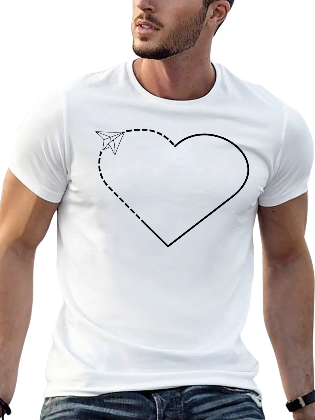 Airplane Heart T-Shirt - Fly With Love