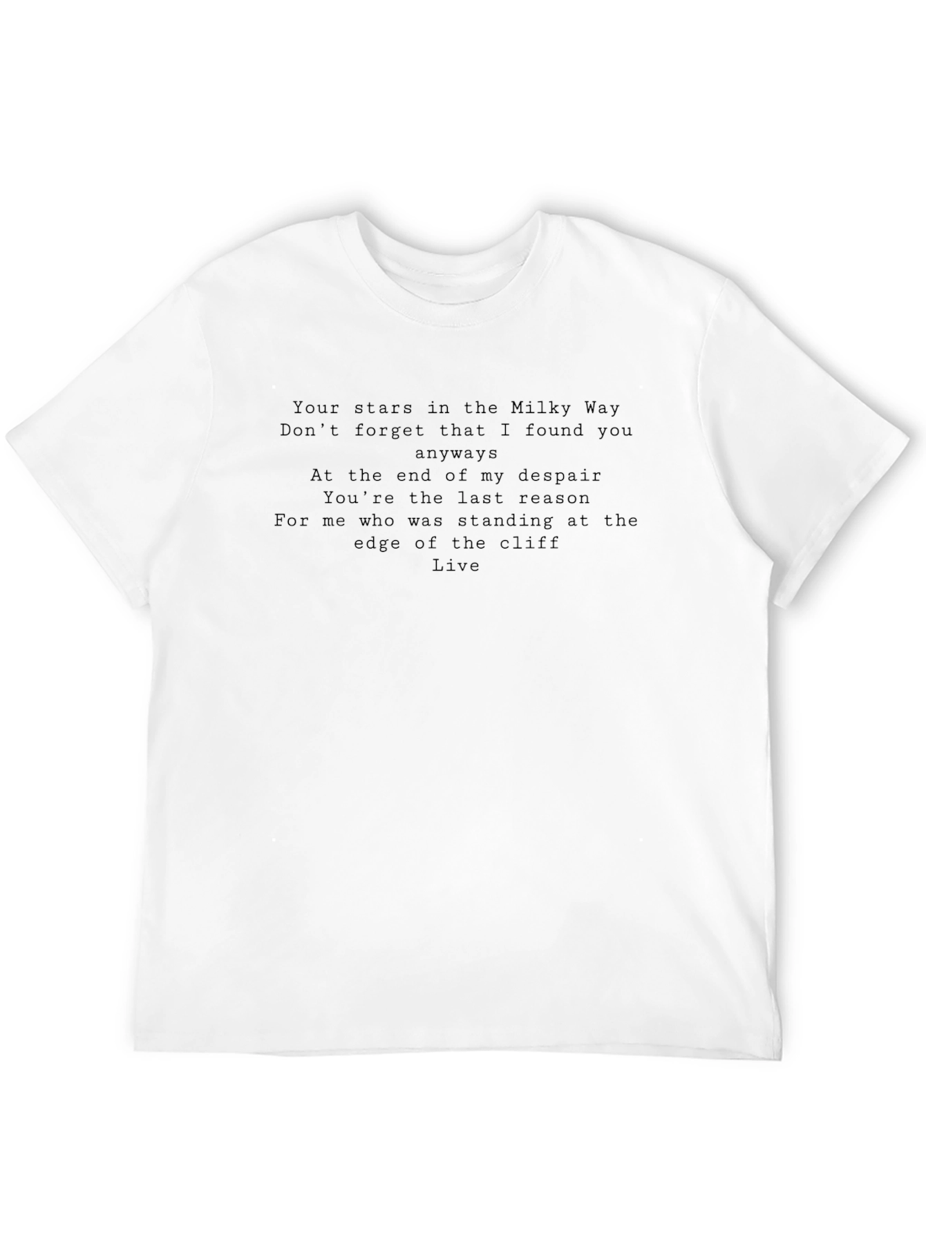 Stars in the Milky Way Lyric Tee