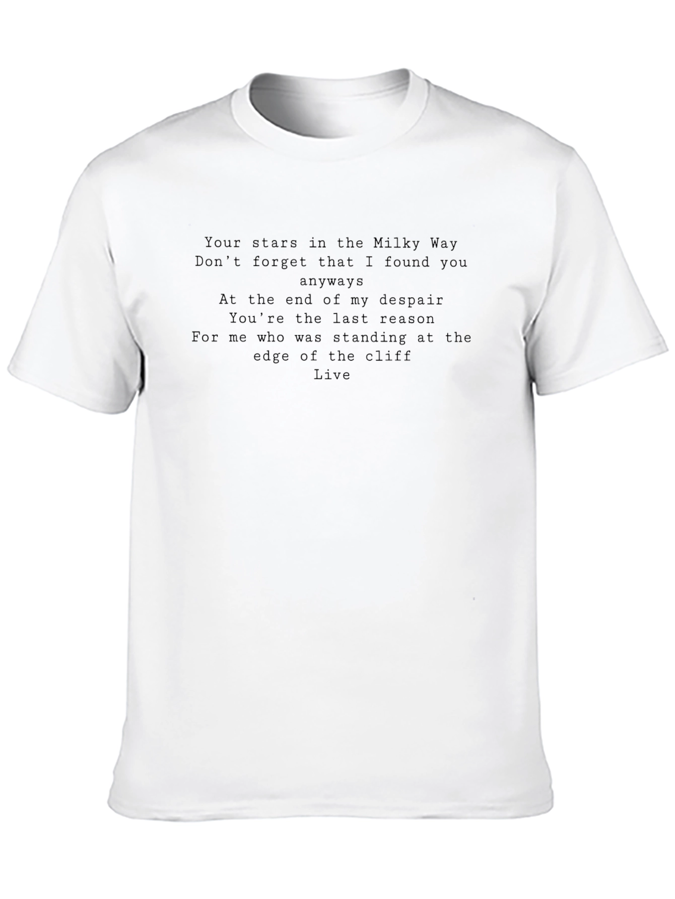 Stars in the Milky Way Lyric Tee