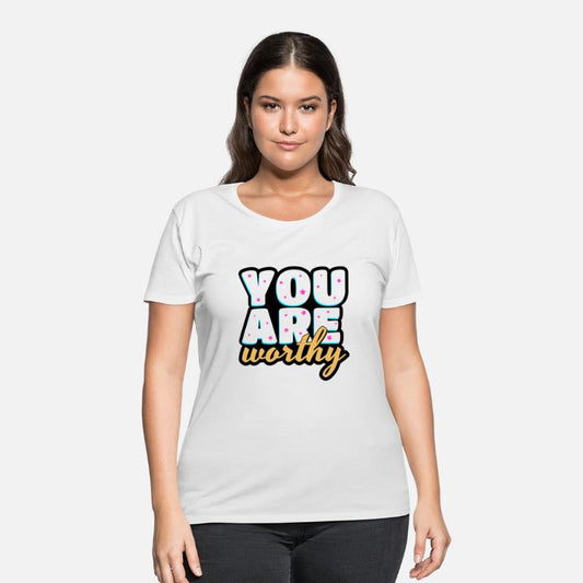 You are worthy cute text design