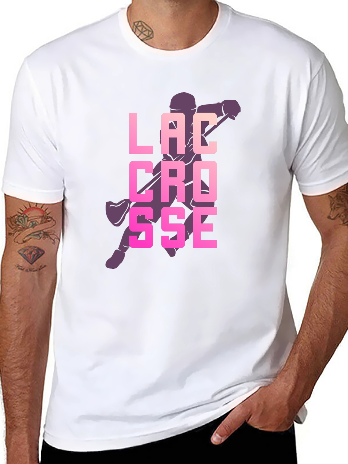Lacrosse Graphic Tee - Sporty Casual Style