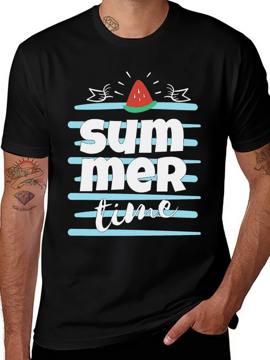 Summer Time Watermelon Graphic T-Shirt