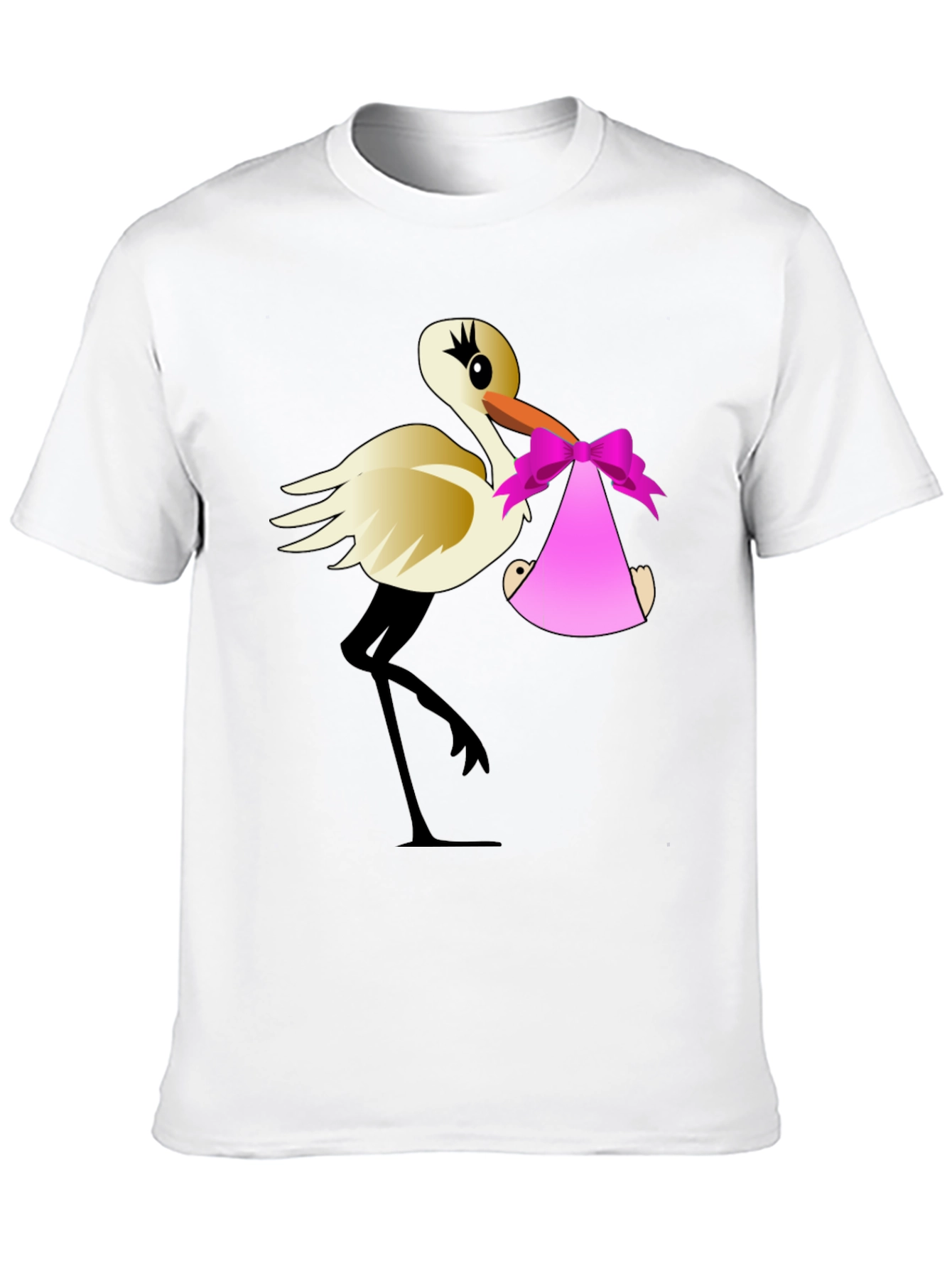 Stork Baby Delivery Graphic T-Shirt