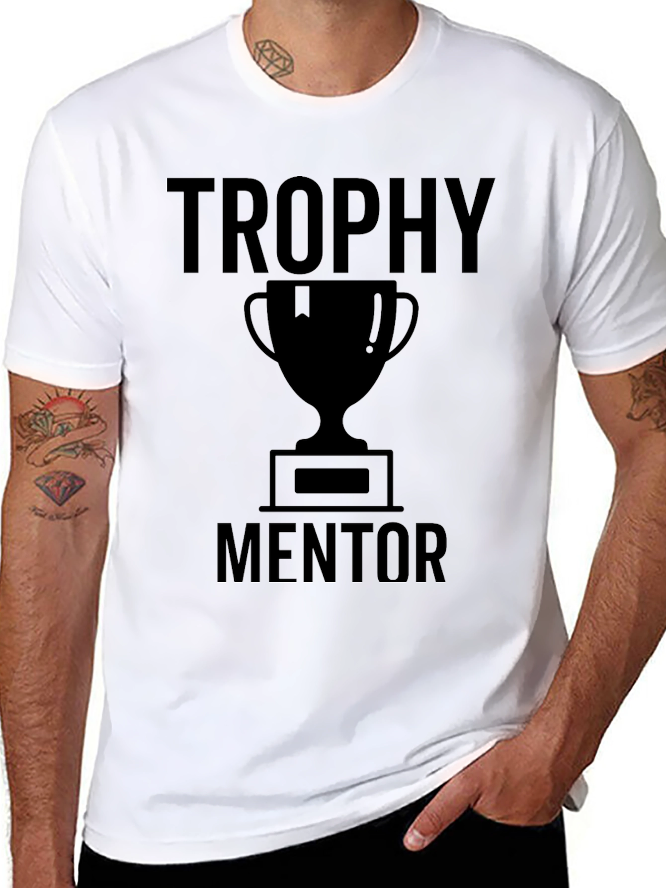Trophy Mentor Graphic T-Shirt - Black